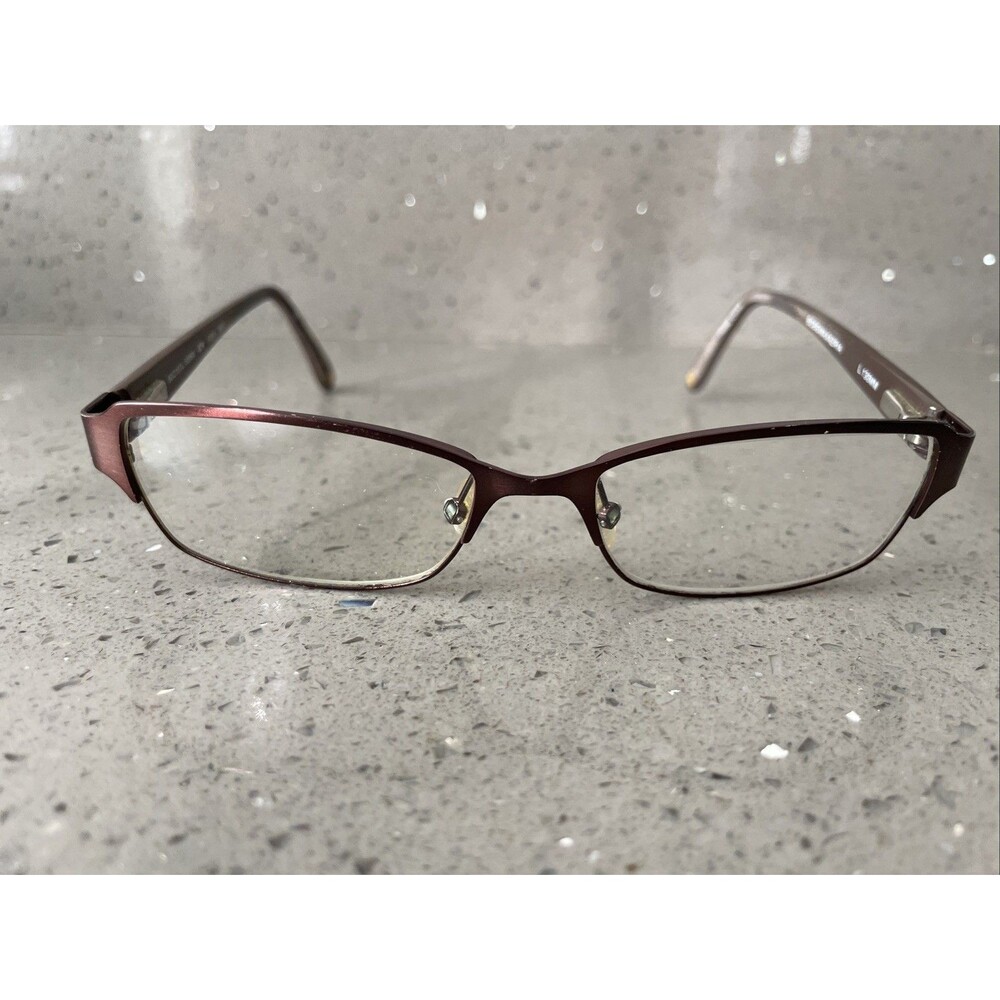 BCBGMAXAZRIA Eden Bro BROWN 50-15-130 Metal Full Rim Eyeglasses Frames ONLY